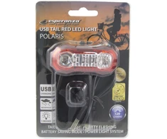 EOT021 Esperanza LED dviračio galinis žibintas su USB Polaris