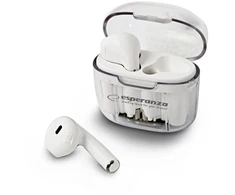 Belaidės Ausinės - Esperanza EH237W Bluetooth 5.3 TWS 10m Nuotolis Baltos