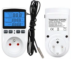 Eurokomp Termostat su gniazdem 230V E6185
