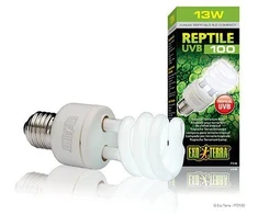 Exoterra Exo Terra - Roplių UVB 100 fluorescencinė lempa 13W E27 - (220.1870)