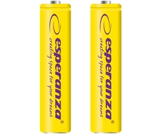 EZA101Y Esperanza įkraunamos Ni-MH AAA 1000mAh baterijos, 2 vnt., geltonos
