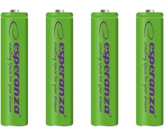 EZA102G Esperanza įkraunamos ni-mh aaa 1000mah baterijos 4 vnt žalios