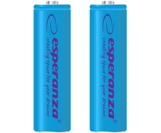 EZA103B Esperanza įkraunamos Ni-MH AA 2000 mAh baterijos, 2 vnt., mėlynos