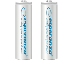 EZA103W Esperanza įkraunamos Ni-MH AA 2000 mAh baterijos, 2 vnt. baltos