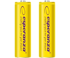 EZA103Y Ni-Mh AA 2000mAh įkraunamos baterijos, 2 vnt., geltonos, Esperanza