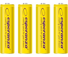 EZA104Y Esperanza įkraunamos ni-mh aa 2000mah baterijos 4 vnt geltonos