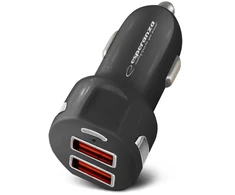 Automobilinis Įkroviklis - Esperanza EZ110 Greitas Įkrovimas 3.0 36W Juodas