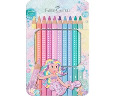 Faber-Castell Blizgančios didelės pastelinės spalvos skardinės – 10 vnt. (210910)