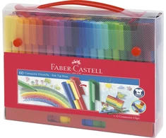 Flomasteriai Faber-Castell Connector felt-tip, 60 spalvų