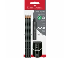 Faber-Castell Grip 2001 rinkinys - juodas blisteryje (580024)