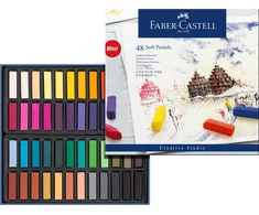 Faber-Castell - Minkštos pastelinės kreidelės, mini, 48 vnt. dėžutė (128248)