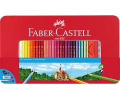 Faber-Castell šešiakampiai spalvoti pieštukai, 60 vnt. dėžutėje (115894)
