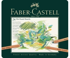 Faber-Castell spalvoti pieštukai Pitt Pastel, 24 vnt. dėžutėje (112124)