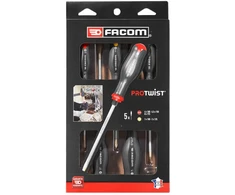 FACOM ATWCK.J5PB PRO-TWIST atsuktuvų rinkinys, 5 dalių, su perforacija