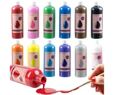 Plakatų dažai - 12 vnt. rinkinys po 500 ml Maaleo 26340