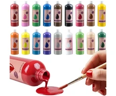 Plakatų dažai - 18 vnt. po 500 ml rinkinys Maaleo 26341