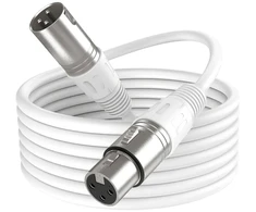 FIFINE L9CW XLR laidas (Baltas) | 1.8 m