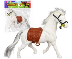 Figurka Figūrėlė Arklys Lean Toys, baltas