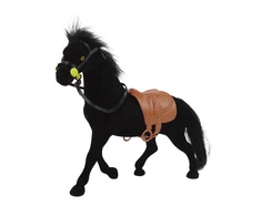Lean Toys Figūrėlė žirgas Juodas Farm Velvet Horse