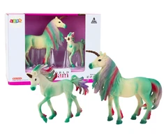 Lean Toys Žalios Vienaragių Figūrėlės (2 vnt.)