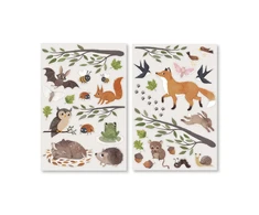 Filibabba Filibaba – Forest Friends Wallstickers – Flerfarvet – 12-48 M (FI-03822)