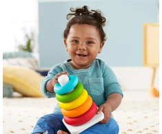 Fisher Price kūdikiams skirta lėkštė „Rock-a-Stack“ (GRF09)