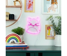 Fizz Creations „Squishmallows“ – „Fifi“ neoninis sieninis šviestuvas – rožinis