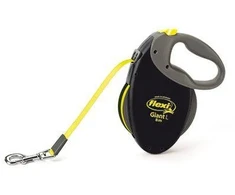 Flexi pavadėlis Giant L, 8 m, juodas/neoninis geltonas, maks. 50 kg (600.7782)