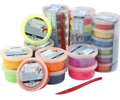 Foam Claycreative Toys Putplasčio molis - Įvairių spalvų - 28 indeliai (78816)