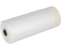 Folia Apsauginė plėvelė nuo vandens purslų su maskavimo juosta, 33 m x 110 cm, proline