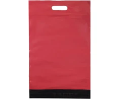 Foliopaki RAUDONI KURJERIO POLIMAIŠELIAI SU RANKENA 500x600+70 50 vnt. AČIŪ