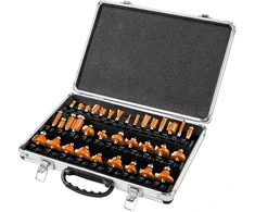 Neo Tools Frezy Karbido pjaustytuvai, 8 mm kotas, 35 vnt. rinkinys