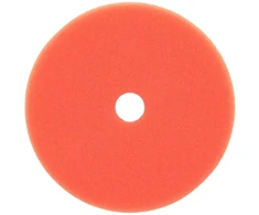 Dedra Gąbka Poliravimo kempinė su lipdukais, kieta, 125 mm, 25 mm storio (oranžinė)