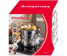 Klausberg Puodas Garinimo puodas 4 guobos, 20 cm, 3,1 l kb-7729