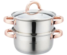 Klausberg Puodas Garintuvas 3 guobų, 18 cm, 2,5 l kb-7725