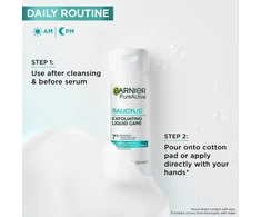 Garnier PureActive salicilo šveičiamasis skystis nešvariai odai, 120 ml