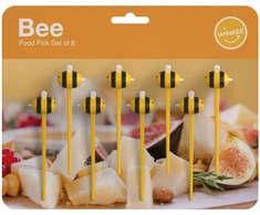 Gertuvė „Winkee“ – lazdelės – bičių maisto rinkinių rinkinys – ryškiai geltonos ir juodos spalvos – maždaug 3 colių