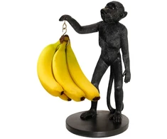 Gertuvė „Winkee“ – vaisių laikiklis – „Monkey“ bananų laikiklis – juodas