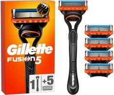 „Gillette“ – „Fusion5“ vyriškas skutimosi peiliukas – oranžinis/juodas