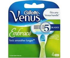 Gillette Venus Embrace ypač švelnūs skustuvo peiliukai, 4 vnt.