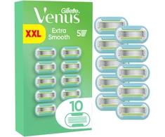 „Gillette Venus Extra Smooth“ skustuvo peiliukai – žali/balti – 10 vnt.