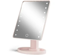 Gillian Jones - Holivudo veidrodis su lietimui jautriu ekranu, LED apšvietimu ir USB-C - Rosa