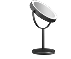 Gillian Jones - Įkraunamas LED stalo veidrodis su 10 kartų didinimu ir USB-C - Matinės juodos spalvos - P21,5 x A35 x G13,5 cm