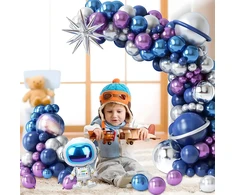 Girlanda Balionų girlianda Astronauto gimtadienio balionų rinkinys 108 vnt.
