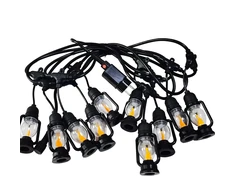 Girlanda Šviesų girlianda, dekoratyvinės LED lempos, 10 vnt. sodo žibintų, 10 cm, 5 m