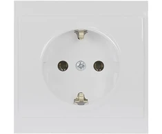 Gniazdo Lizdas Lizdas su 2P+Z lizdu, Schuko Luna, 16A, 250V, PT-17L, baltas