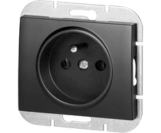 Gniazdo Lizdas Lizdas su 2P+Z Onyx, 16A, 250V, PT-16O, juodas
