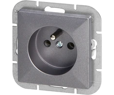Gniazdo Lizdas Lizdas su 2P+Z Pearl, 16A, 250V, PT-16P, antracito spalvos