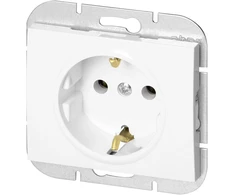 Gniazdo Vienguba įleidžiama rozetė Schuko Onyx, 16A, 250V, balta