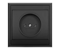 Gniazdo Lizdas Lizdas su išėjimu 2P Luna, 16A, 250V, PT-15L, juodas